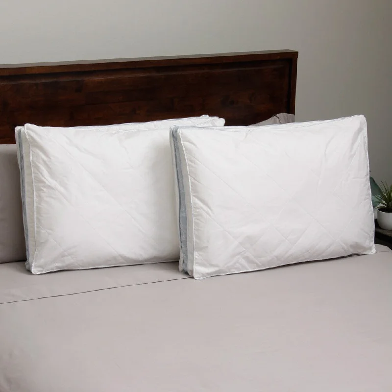 Adjustable Pillows for Customized ComfortHotel Madison 300 Thread Count Twill Quilted Down Alternative Pillow (Set of 2) Adjustable Pillows for Customized ComfortHotel Madison 300 Thread Count Twill Quilted Down Alternative Pillow (Set of 2)