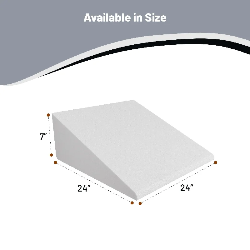 Down Alternative Pillows for Ethical ChoicesBed Wedge Pillow - Foam Incline Cushion System for Legs and Back Support Pillow - Acid Reflux, - White Down Alternative Pillows for Ethical ChoicesBed Wedge Pillow - Foam Incline Cushion System for Legs and Back Support Pillow - Acid Reflux, - White