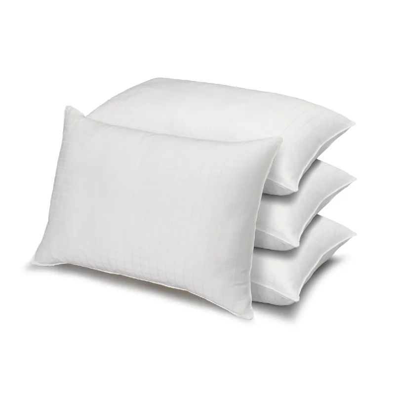 Soft and Fluffy Pillows for Bedroom Comfort100% Cotton Dobby-Box Shell Firm Back/Side Sleeper Down Alternative Pillow, Set of 4 Soft and Fluffy Pillows for Bedroom Comfort100% Cotton Dobby-Box Shell Firm Back/Side Sleeper Down Alternative Pillow, Set of 4