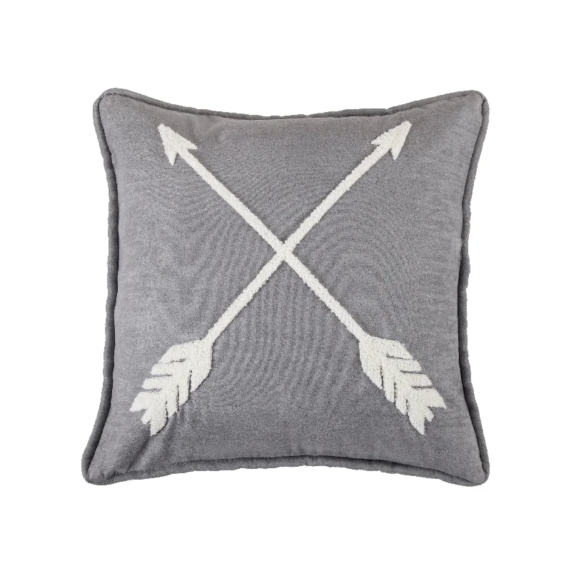 Adjustable Pillows for Customized ComfortPaseo Road by HiEnd Accents Free Spirit Boho Arrow Throw Pillow, 18" x 18" - Gray Adjustable Pillows for Customized ComfortPaseo Road by HiEnd Accents Free Spirit Boho Arrow Throw Pillow, 18" x 18" - Gray