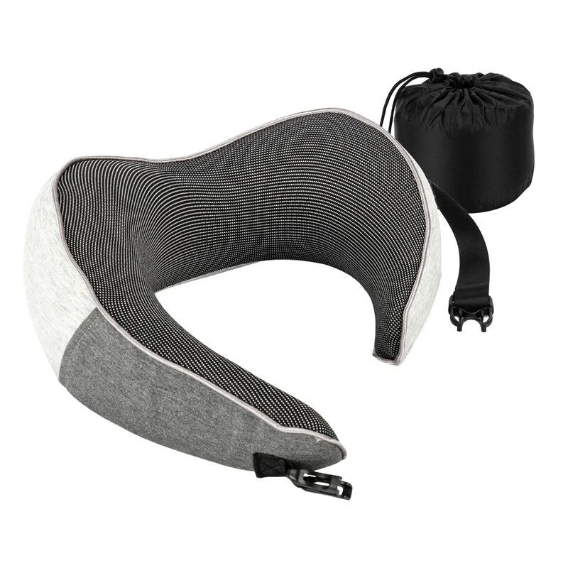 Lumbar Support Pillows for Car SeatsArc Neck Pillow Buckle Gray