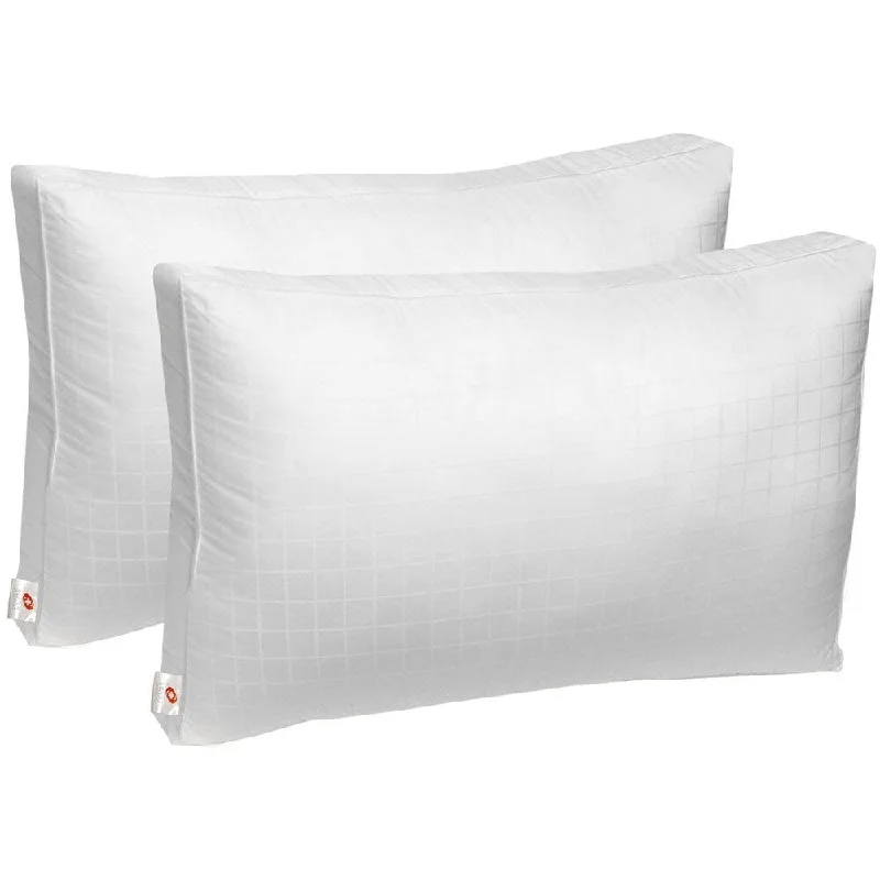 Orthopedic Pillows for Back Pain ReliefSwiss Comforts 300 TC Soft Cotton Down Alternative Sleeping Bed Pillow with 2-inch Gusset - White Orthopedic Pillows for Back Pain ReliefSwiss Comforts 300 TC Soft Cotton Down Alternative Sleeping Bed Pillow with 2-inch Gusset - White