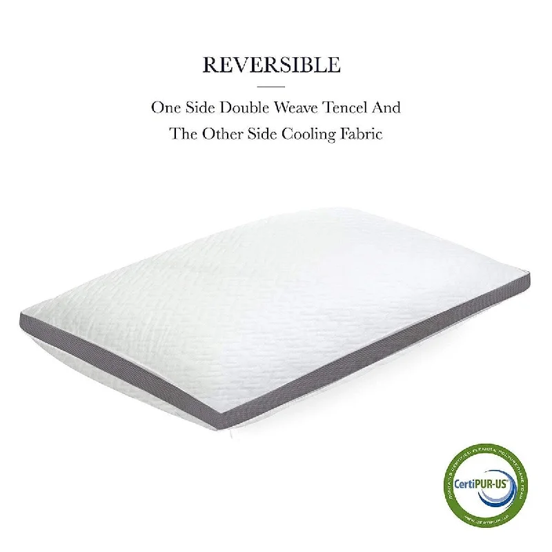 Silk Pillows for Smooth Skin and HairGusset Shredded Memory Foam Pillow