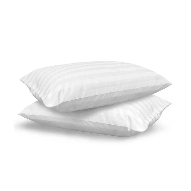 Cotton Pillows for Natural ComfortSwissLux Eco Fiber 300 Thread Count Bed Pillow (Set of 2)