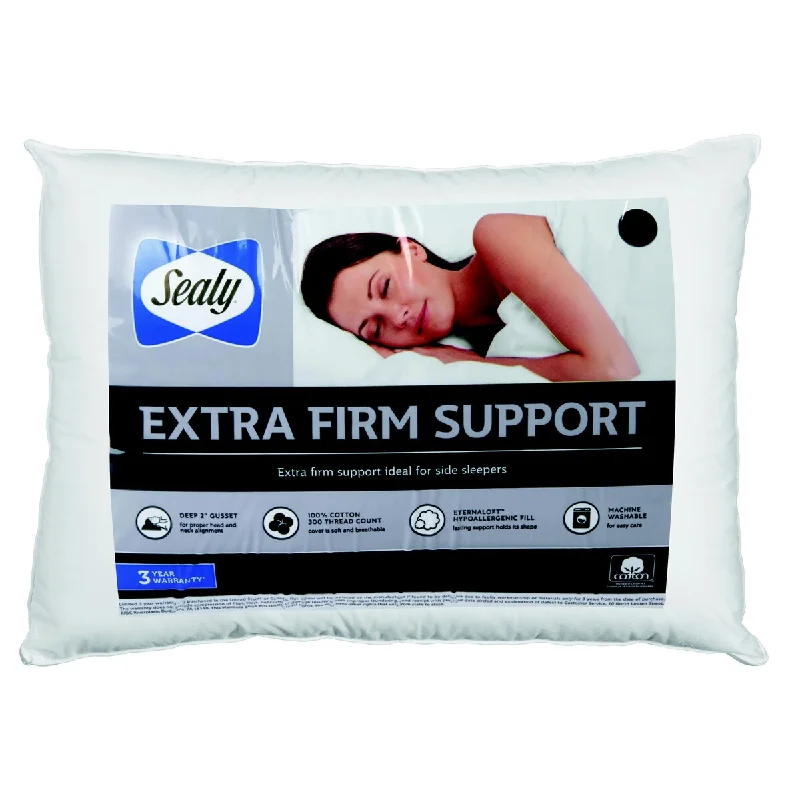 Cooling Pillows for Hot SleepersSealy Cotton Extra Firm Support Pillow - White