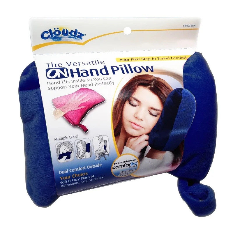 Square Pillows for Modern Home DecorCloudz On-Hand Microbead Pillow (Pink or Navy)