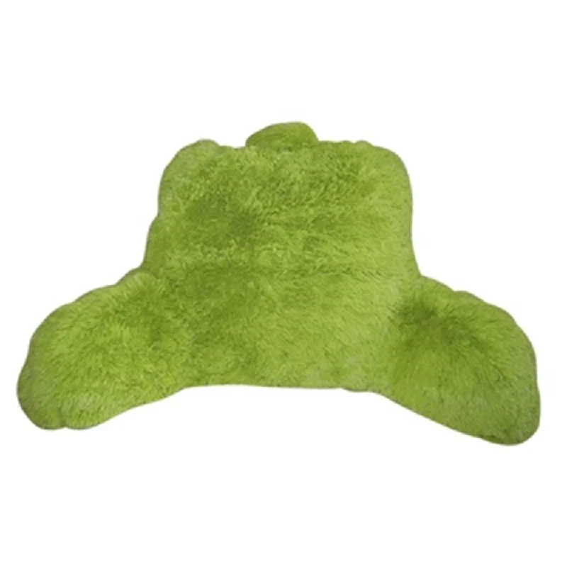 Back Support Pillows for Office ChairsLime Green Shaggy Bedrest