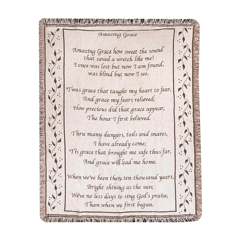 Silk blankets with a smooth and elegant touchUSA-Made Amazing Grace Cotton Tapestry Throw Silk blankets with a smooth and elegant touchUSA-Made Amazing Grace Cotton Tapestry Throw