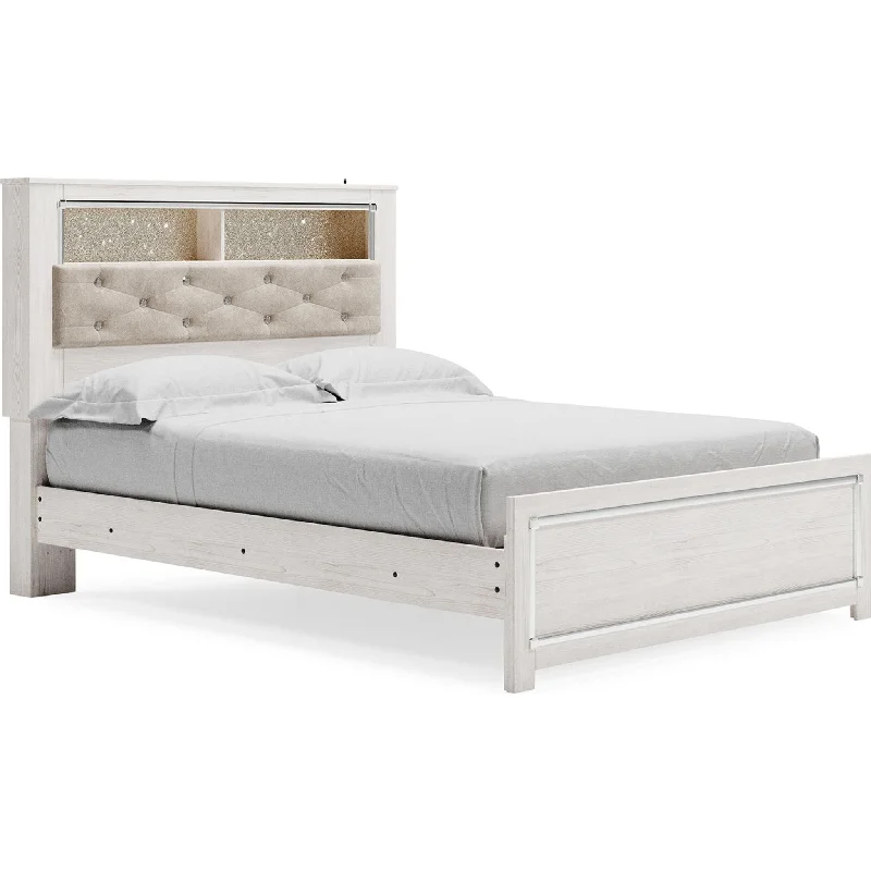 Latex mattresses with natural bounce and breathabilityAltyra Bookcase Bed - White