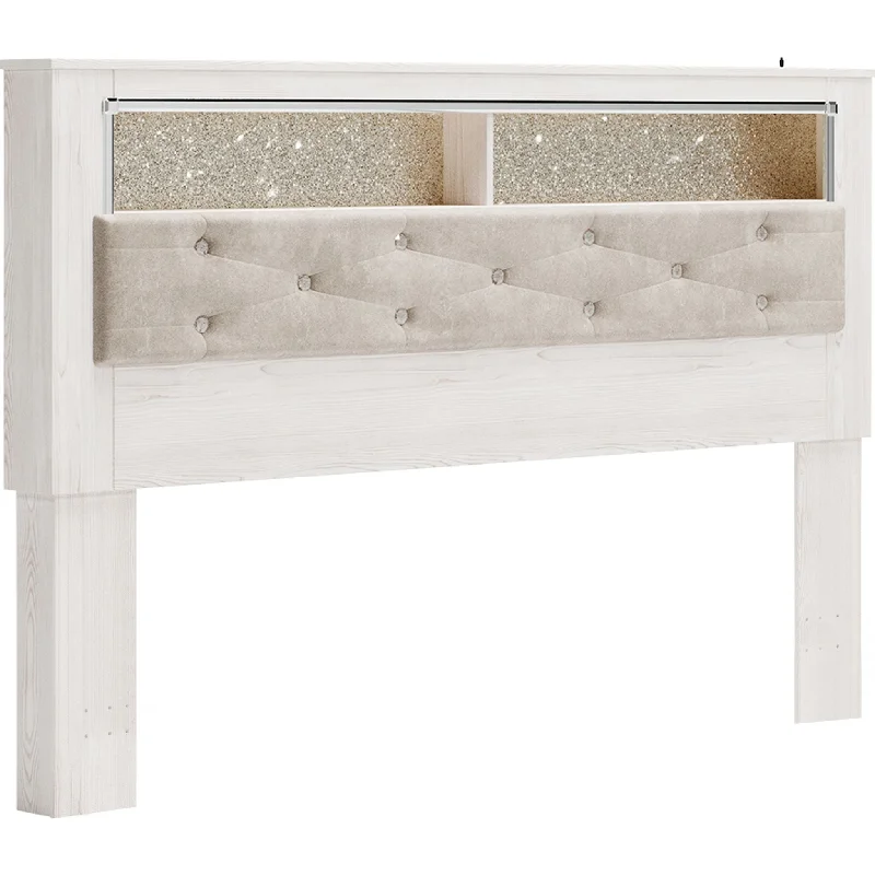 Memory foam mattresses for pressure relief and contouringAltyra Queen Bookcase Headboard - White