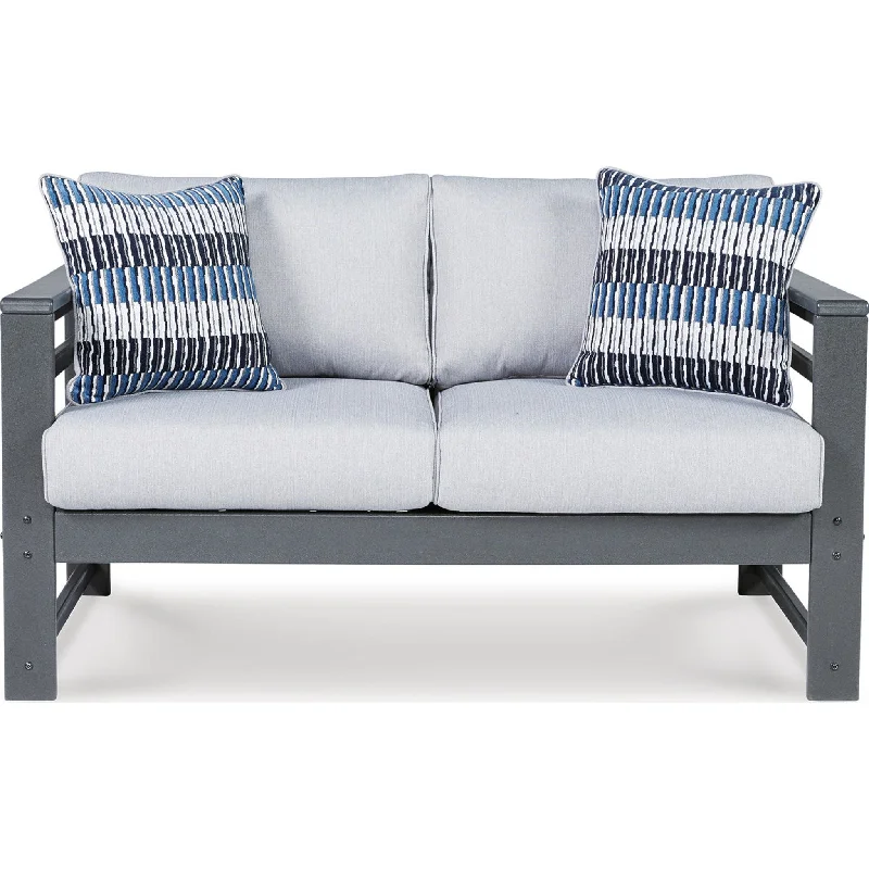 King - size mattresses for spacious master bedroomsAmora Outdoor Loveseat with Cushion - Charcoal Gray King - size mattresses for spacious master bedroomsAmora Outdoor Loveseat with Cushion - Charcoal Gray