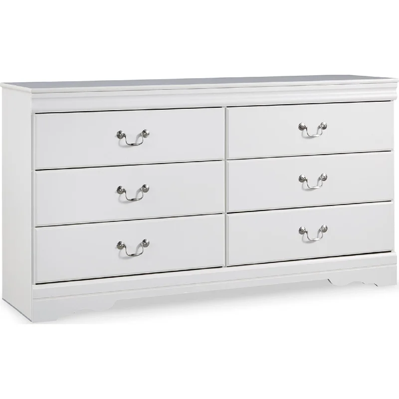 King - size mattresses for spacious master bedroomsAnarasia Dresser - White