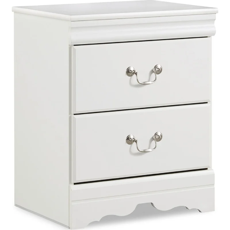King - size mattresses for spacious master bedroomsAnarasia Nightstand - White