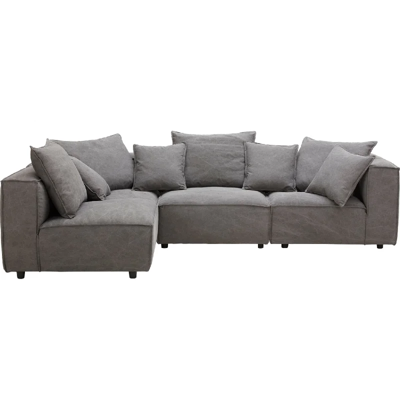 Gel - infused memory foam mattresses for cooler sleepAngela 5 Piece Sectional - Capricorn Charcoal Gel - infused memory foam mattresses for cooler sleepAngela 5 Piece Sectional - Capricorn Charcoal