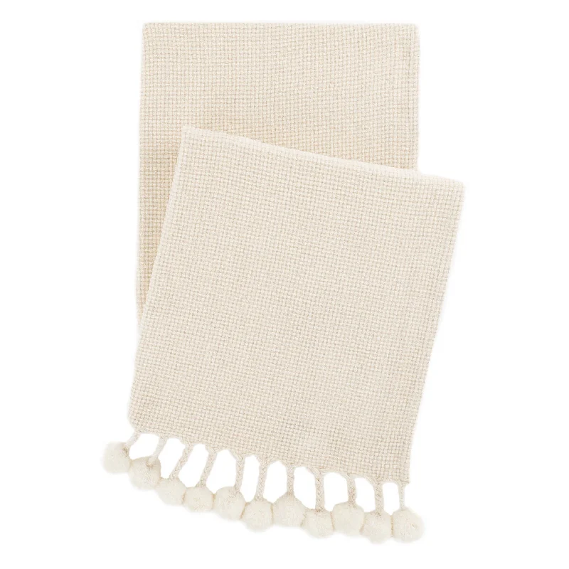 Bamboo fiber blankets with natural antibacterial propertiesBauble Chenille Ivory Throw Bamboo fiber blankets with natural antibacterial propertiesBauble Chenille Ivory Throw