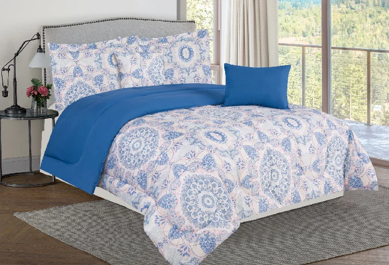 Down - filled comforters for supreme warmth and lightnessBibb Home 5 Piece Comforter Set Down - filled comforters for supreme warmth and lightnessBibb Home 5 Piece Comforter Set