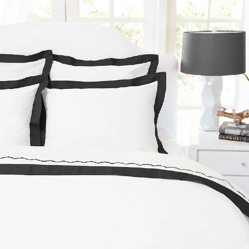 Microfiber duvet covers that are affordable and easy to care forBlack Linden Border Duvet Cover Microfiber duvet covers that are affordable and easy to care forBlack Linden Border Duvet Cover