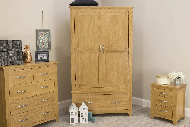 Latex mattresses with natural bounce and breathabilityBoston Solid Natural Oak 1 Drawer Double Wardrobe - B GRADE Latex mattresses with natural bounce and breathabilityBoston Solid Natural Oak 1 Drawer Double Wardrobe - B GRADE