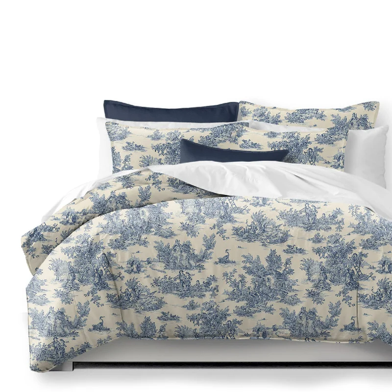 Polyester duvet covers with durability and colorfastnessBouclair Blue Bedding