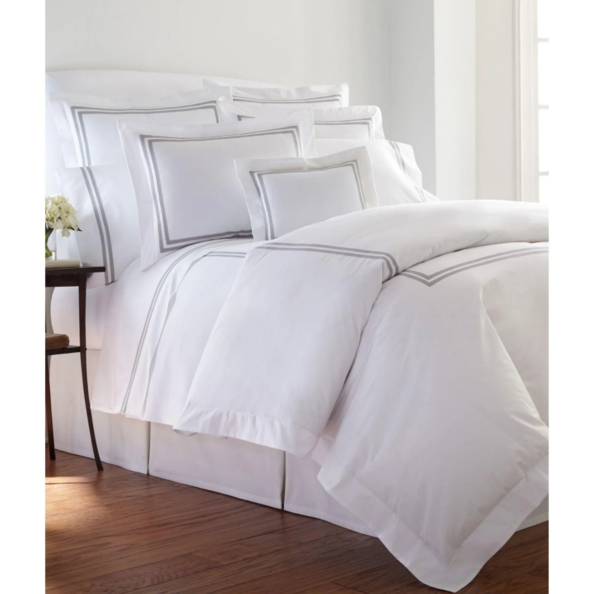 Oversized duvet covers that drape beautifully over the sides of the bed for a luxurious lookBrendon Two Bands Tape Trimmed Duvet Oversized duvet covers that drape beautifully over the sides of the bed for a luxurious lookBrendon Two Bands Tape Trimmed Duvet