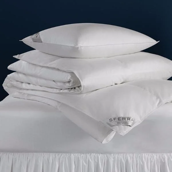 Down - filled comforters for supreme warmth and lightnessBuxton Down Comforter by Sferra Down - filled comforters for supreme warmth and lightnessBuxton Down Comforter by Sferra