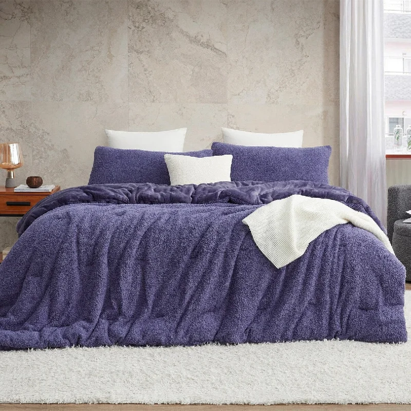 Queen - size comforters for standard queen - sized mattressesCardigan Knit - Coma Inducer® Oversized Comforter Set - Blueberry Purple Queen - size comforters for standard queen - sized mattressesCardigan Knit - Coma Inducer® Oversized Comforter Set - Blueberry Purple
