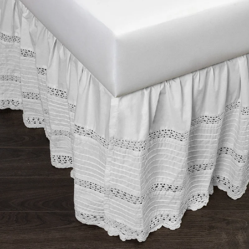 Bed skirts for air beds to make them look more like a regular bedCassie Crochet Cotton 18" Drop Bed Skirt Bed skirts for air beds to make them look more like a regular bedCassie Crochet Cotton 18" Drop Bed Skirt