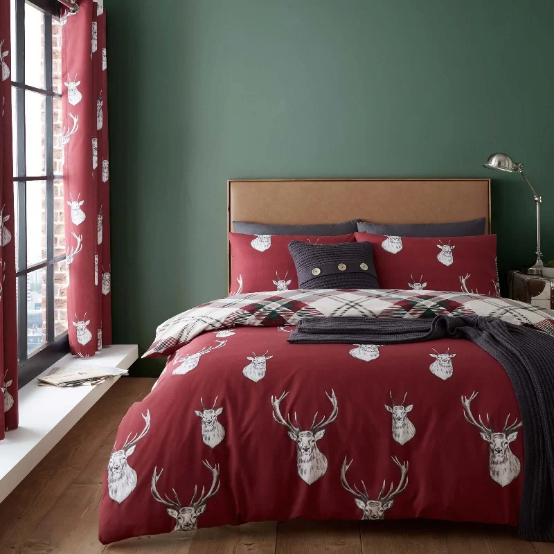 Guest - room duvet covers to make visitors feel welcome and comfortableMunro Stag Check Duvet Cover Set Guest - room duvet covers to make visitors feel welcome and comfortableMunro Stag Check Duvet Cover Set