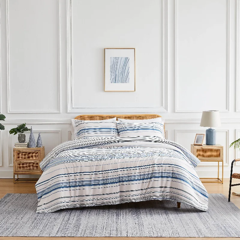 Silk - filled comforters for a luxurious and smooth touchCoastal Stripes Comforter Set Silk - filled comforters for a luxurious and smooth touchCoastal Stripes Comforter Set