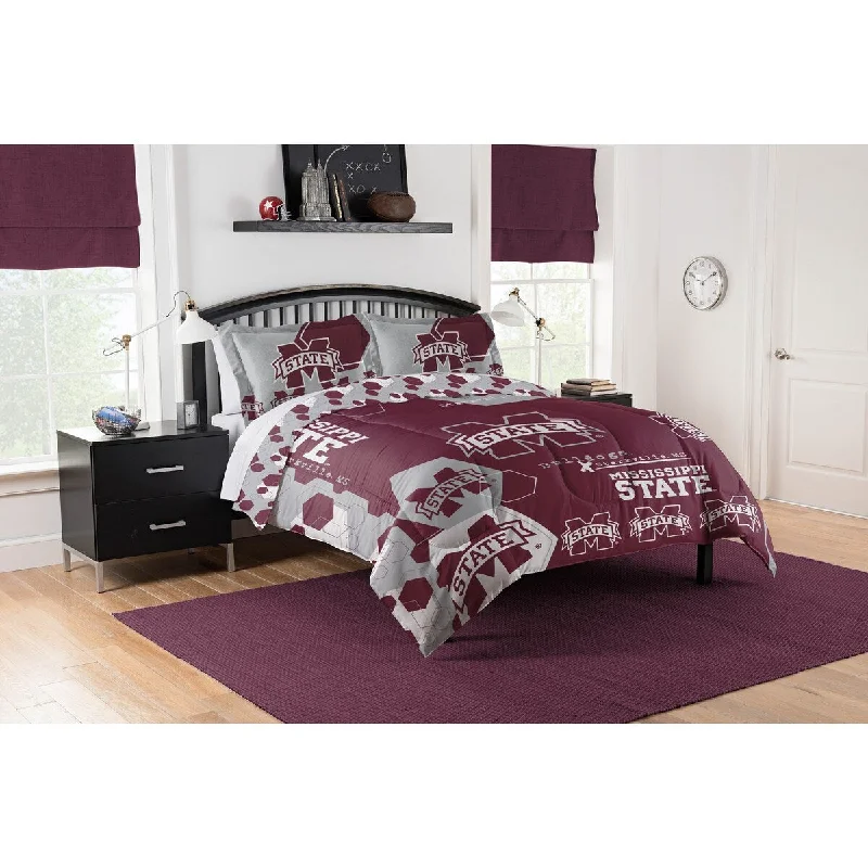 Latex - filled comforters with a bouncy texture and good supportCOL 849 Mississippi State Hexagon Take F/Q Comforter Set Latex - filled comforters with a bouncy texture and good supportCOL 849 Mississippi State Hexagon Take F/Q Comforter Set