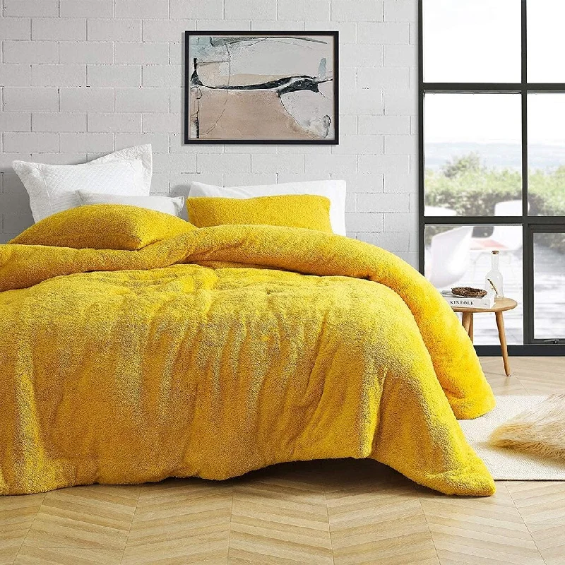 Silk - filled comforters for a luxurious and smooth touchComa Inducer Ochre Oversized Teddy Bear Yellow Microplush Comforter Silk - filled comforters for a luxurious and smooth touchComa Inducer Ochre Oversized Teddy Bear Yellow Microplush Comforter
