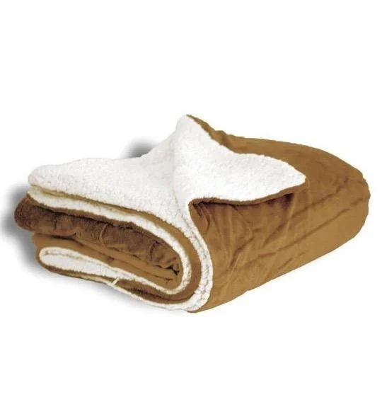 Bed skirts for beds with a fabric - covered frameSherpa Throw -  Camel