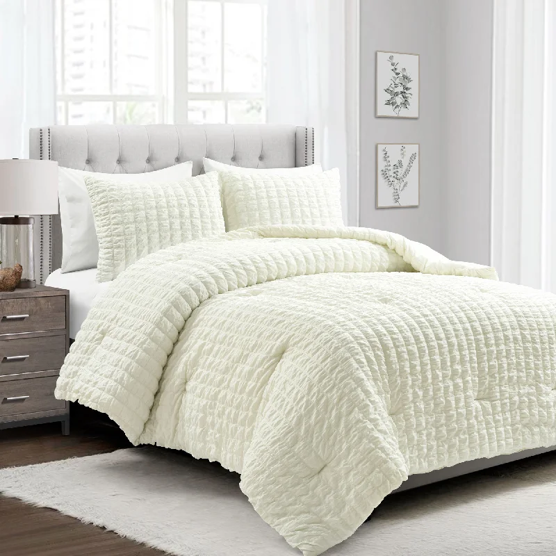 Wool - filled comforters with natural moisture - wicking and temperature - regulating featuresCrinkle Textured Dobby Comforter Set Wool - filled comforters with natural moisture - wicking and temperature - regulating featuresCrinkle Textured Dobby Comforter Set