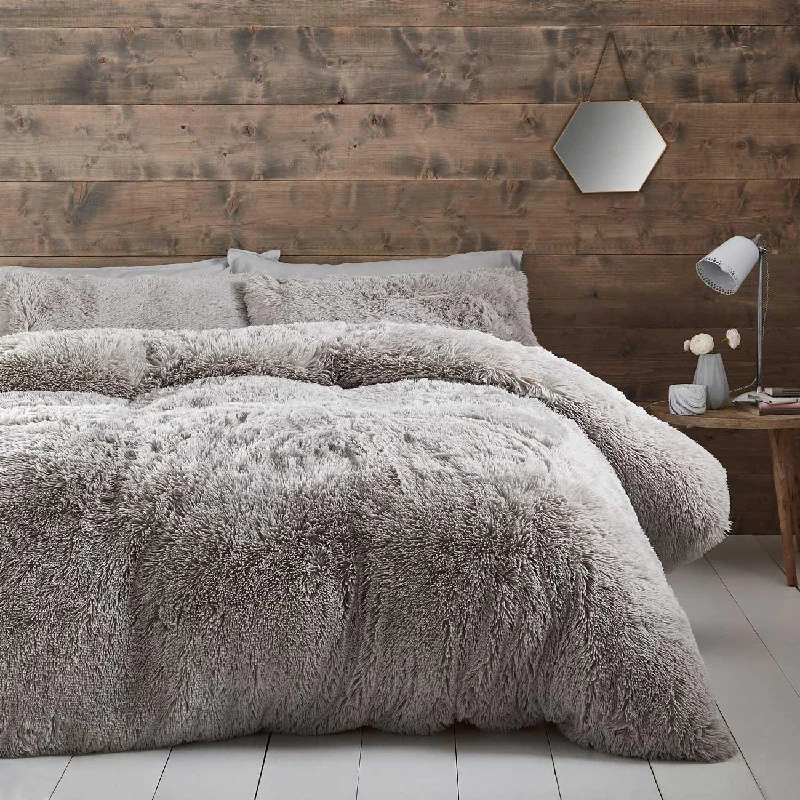Duvet covers suitable for use with synthetic - filled comfortersCuddly Duvet Cover Set Silver Duvet covers suitable for use with synthetic - filled comfortersCuddly Duvet Cover Set Silver