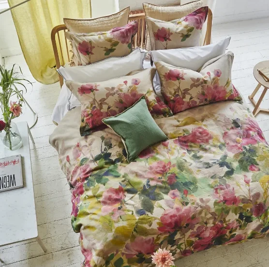 Embroidered duvet covers with intricate needlework for a luxurious touchDesigners Guild Thelma's Garden Fuchsia Bedding Embroidered duvet covers with intricate needlework for a luxurious touchDesigners Guild Thelma's Garden Fuchsia Bedding