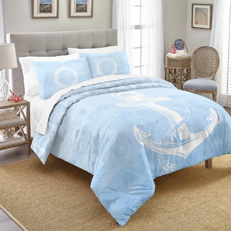 Microfiber - filled comforters that are lightweight and easy to care forDestinations Southport Cotton 3-piece Comforter Set Microfiber - filled comforters that are lightweight and easy to care forDestinations Southport Cotton 3-piece Comforter Set