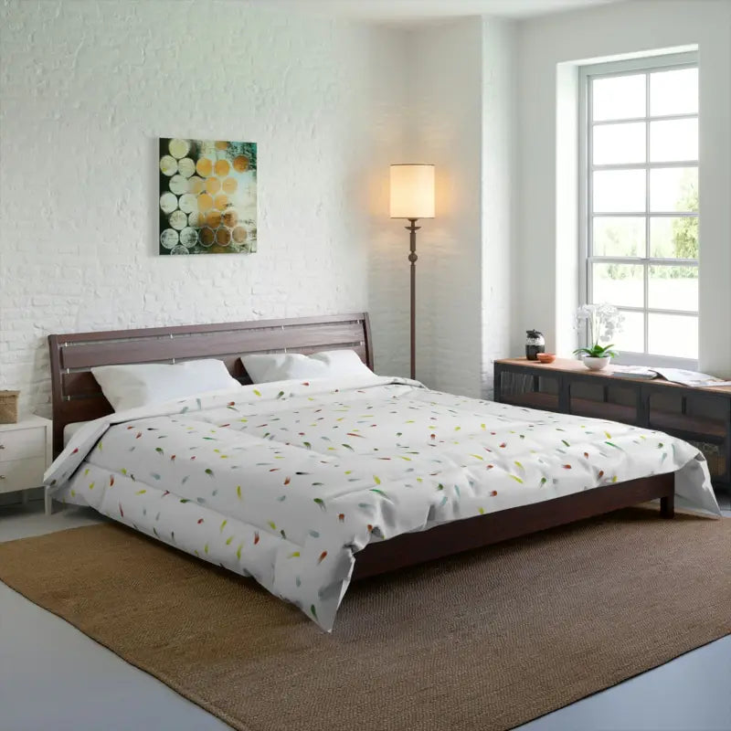 Down - filled comforters for supreme warmth and lightnessSnuggle Into Luxury with the Dipaliz Confetti Comforter! Down - filled comforters for supreme warmth and lightnessSnuggle Into Luxury with the Dipaliz Confetti Comforter!