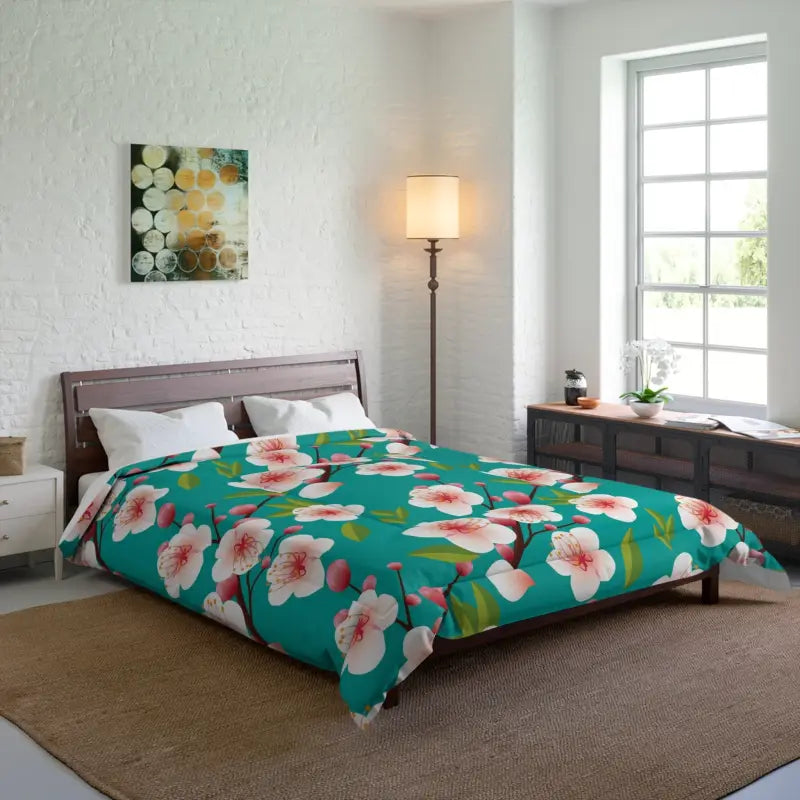 King - size comforters to fit large king - sized beds perfectlyDive Into Comfort with Floral Bliss Poly Comforter King - size comforters to fit large king - sized beds perfectlyDive Into Comfort with Floral Bliss Poly Comforter