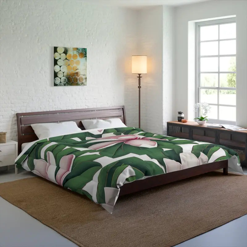 Duck down comforters with a softer feel and good warmth retentionMagnolia Bliss Comforter for Sweet Dreams with Large Magnolia Flowers Duck down comforters with a softer feel and good warmth retentionMagnolia Bliss Comforter for Sweet Dreams with Large Magnolia Flowers