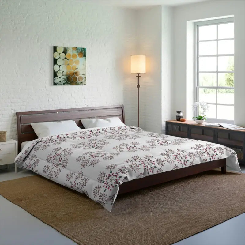 Bamboo - fiber - filled comforters with antibacterial and breathable qualitiesSpring Floral Style: Transform your Bedroom Into Paradise
