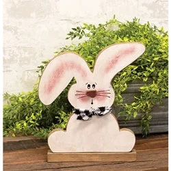 Bed skirts for beds with a curved frameDistressed Sitting Flop Ear Bunny With Scarf on Base Bed skirts for beds with a curved frameDistressed Sitting Flop Ear Bunny With Scarf on Base