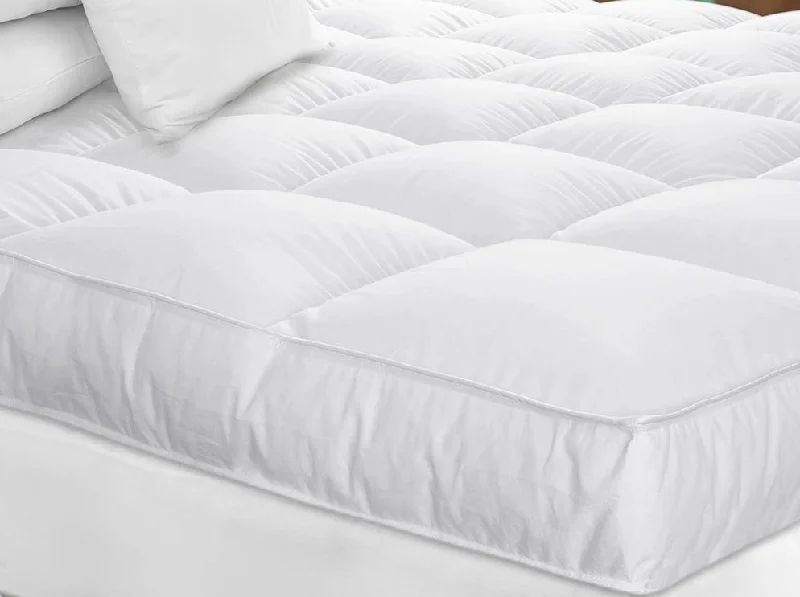 Bamboo - fiber - filled comforters with antibacterial and breathable qualitiesWhite Down Mattress Topper by Downright Bamboo - fiber - filled comforters with antibacterial and breathable qualitiesWhite Down Mattress Topper by Downright