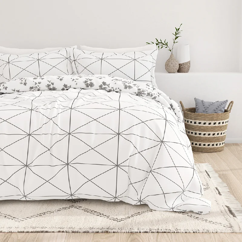 Discounted duvet covers during holiday sales like Christmas, Black Friday, and Cyber MondayEdgy Flowers Pattern 3-Piece Reversible Duvet Cover Set Discounted duvet covers during holiday sales like Christmas, Black Friday, and Cyber MondayEdgy Flowers Pattern 3-Piece Reversible Duvet Cover Set
