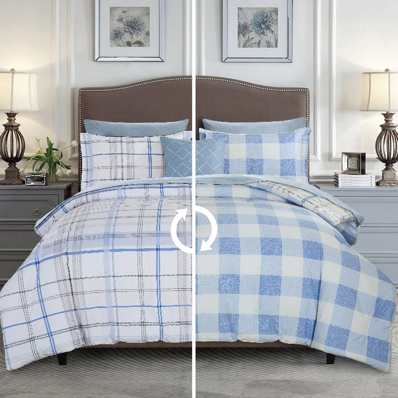 Plaid Aqua