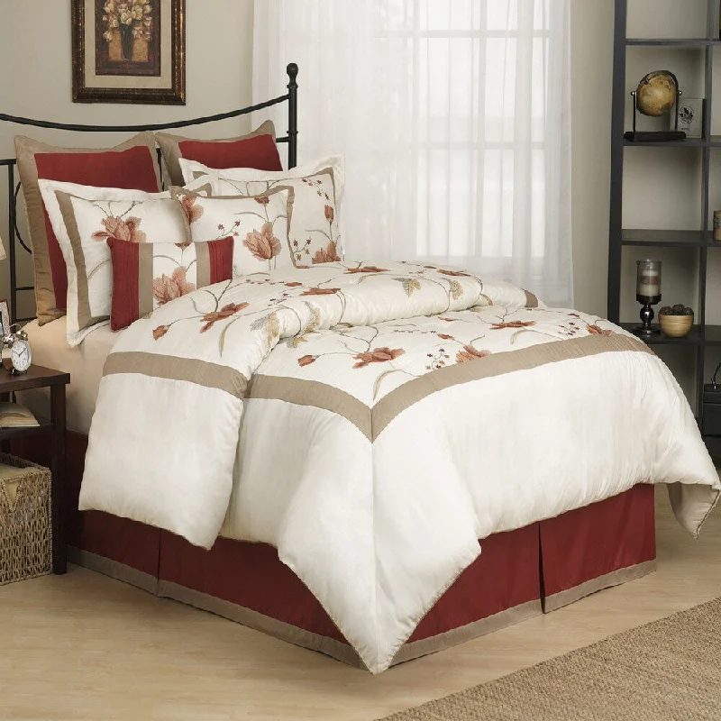 Bamboo - fiber - filled comforters with antibacterial and breathable qualitiesEve 8-piece Comforter Set Bamboo - fiber - filled comforters with antibacterial and breathable qualitiesEve 8-piece Comforter Set