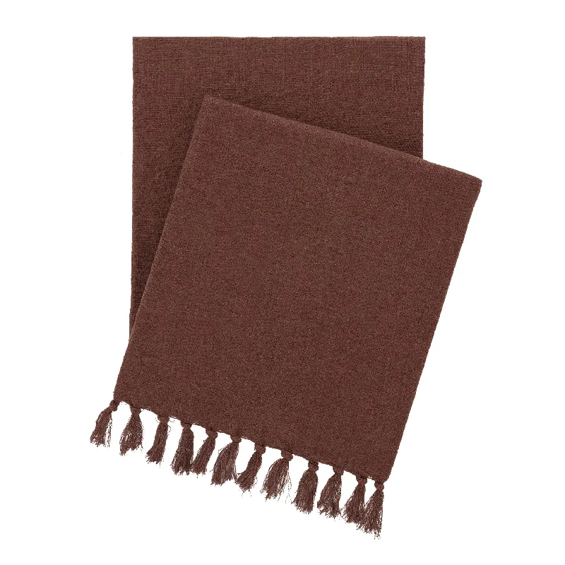 Rayon from bamboo blankets for a silky and breathable feelEvelyn Linen Russet Throw Rayon from bamboo blankets for a silky and breathable feelEvelyn Linen Russet Throw