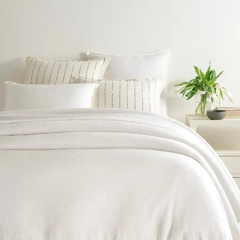 Solid - colored duvet covers in classic colors like white, black, and navy for a timeless lookFaye Linen Dove White Duvet Cover Solid - colored duvet covers in classic colors like white, black, and navy for a timeless lookFaye Linen Dove White Duvet Cover