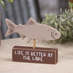 Bed skirts for beds with a metal frameFish on "Life is Better at the Lake" Base