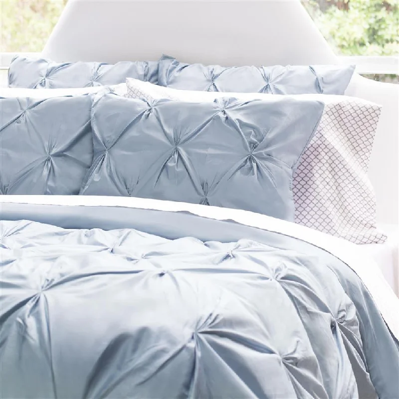 Hotel - quality duvet covers for a luxurious feel at homeFrench Blue Valencia Pintuck Duvet Cover Hotel - quality duvet covers for a luxurious feel at homeFrench Blue Valencia Pintuck Duvet Cover