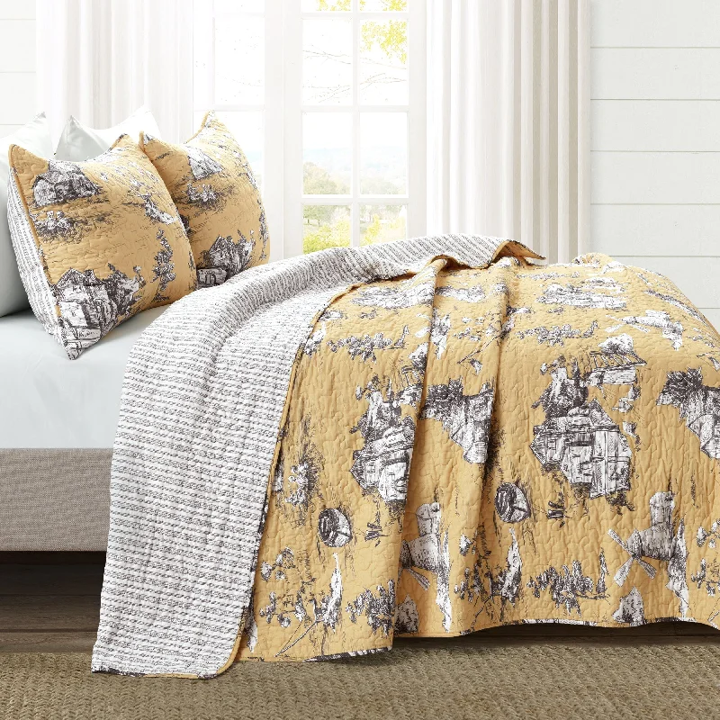 Queen - size comforters for standard queen - sized mattressesFrench Country Toile 3 Piece Quilt Set Queen - size comforters for standard queen - sized mattressesFrench Country Toile 3 Piece Quilt Set